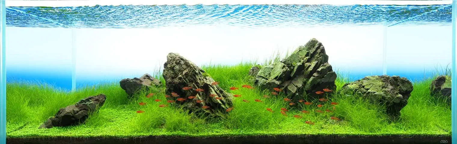 Iwagumi aquascape layout